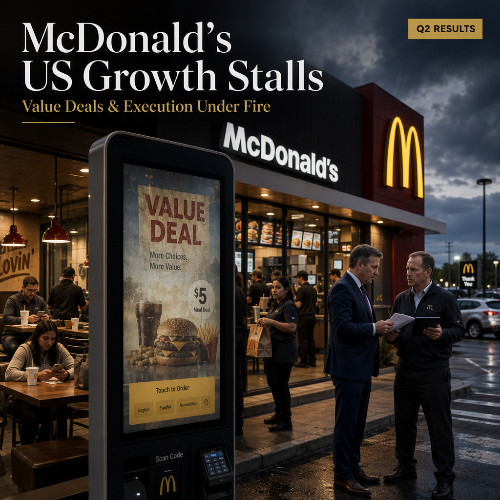 McDonald's US Sales Growth Slows as Value Deal Execution Falls Short