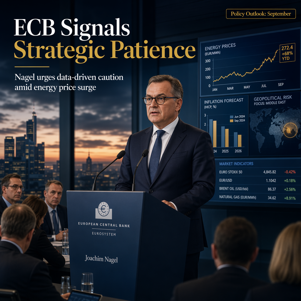 ECB’s Nagel Signals Strategic Patience Amid Surging Energy Prices and Geopolitical Uncertainty