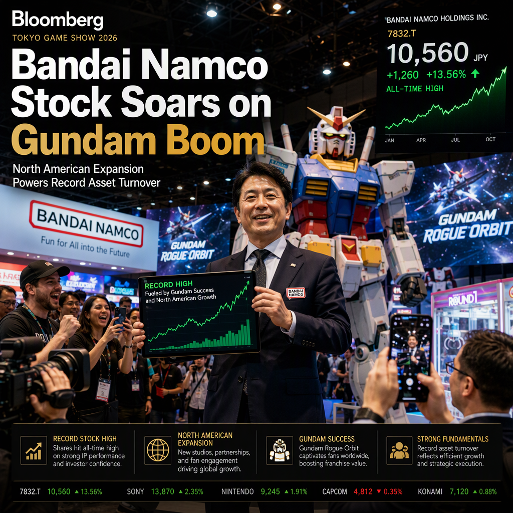 Bandai Namco Stock Hits Record Highs Amid North American Expansion and Gundam Success