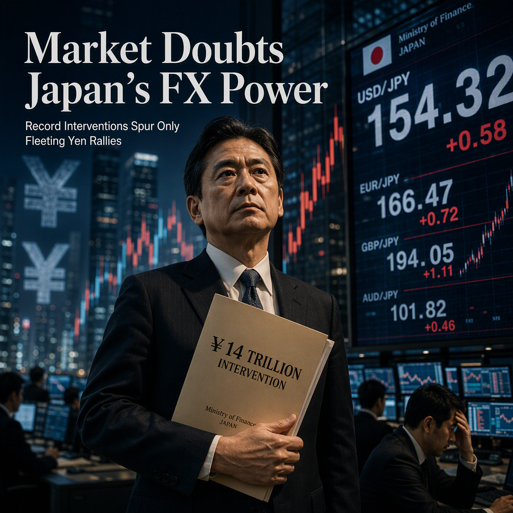 Market Skepticism Grows Over Japan’s FX Interventions Despite Record Efforts and BoJ Repricing Risks