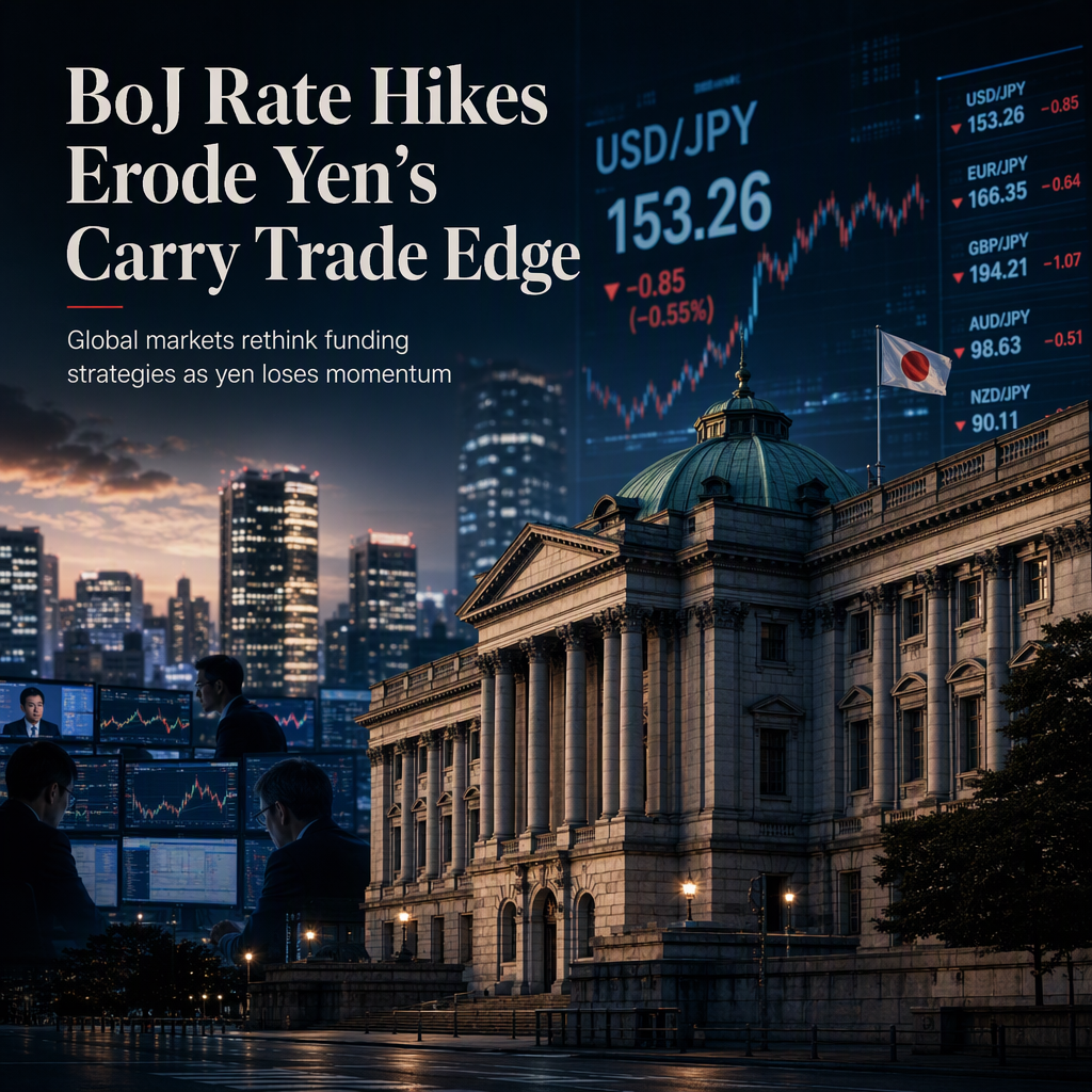 Bank of Japan's Gradual Rate Hikes Diminish Yen's Carry Trade Appeal, Says Rabobank