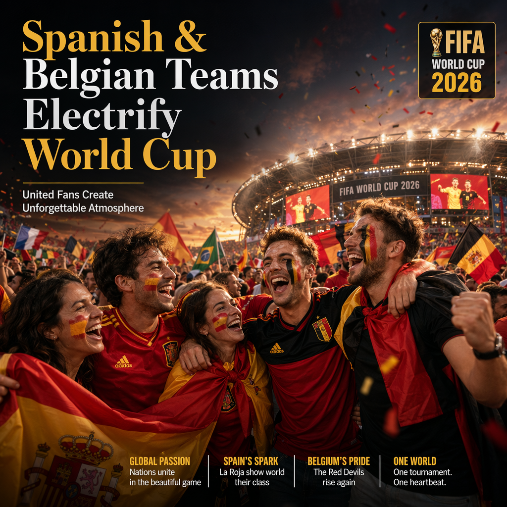 Spanish and Belgian Teams Shine Amid Enthusiastic Fan Support at 2026 FIFA World Cup