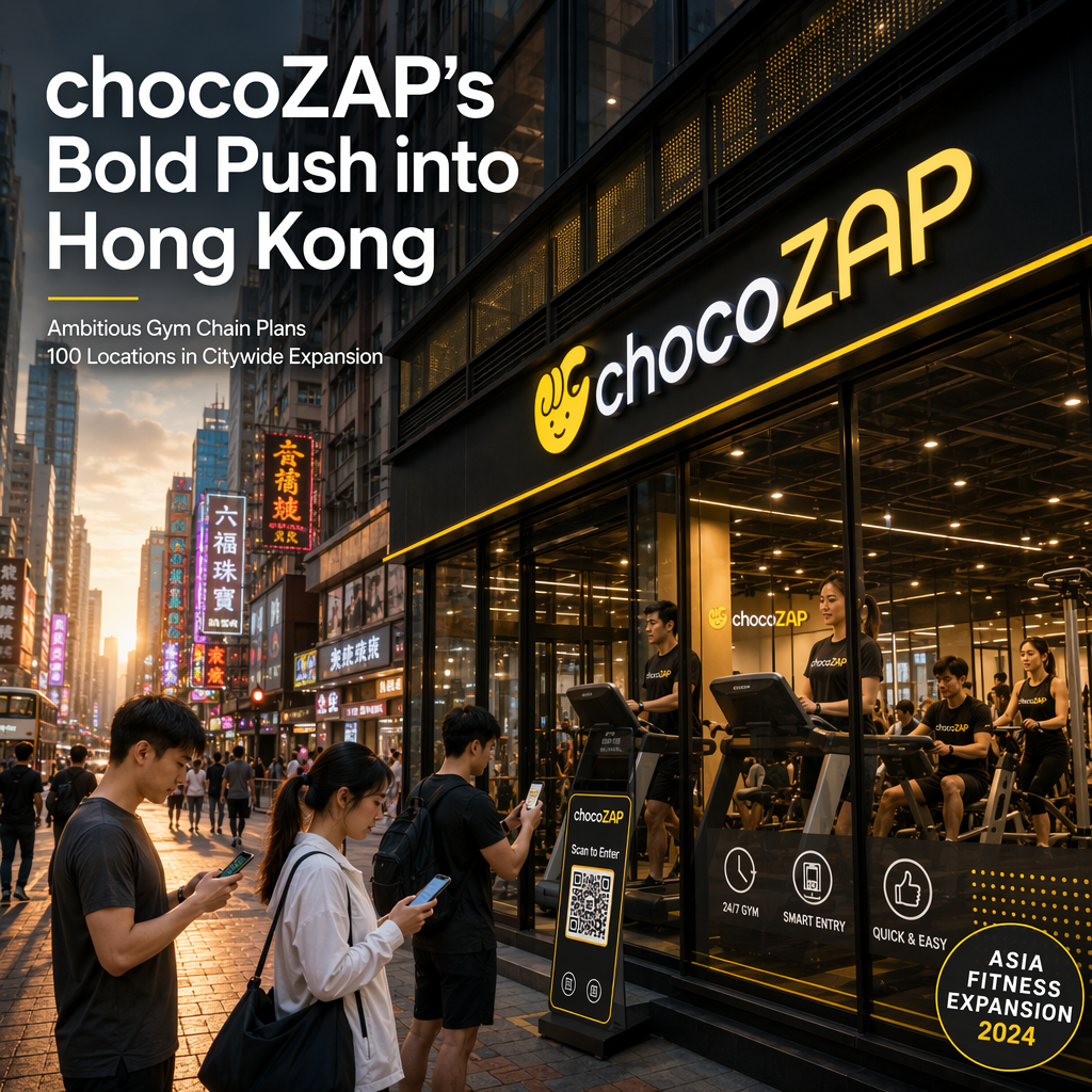 Rizap Group's chocoZAP Targets 100 Hong Kong Gyms in Aggressive Asian Expansion