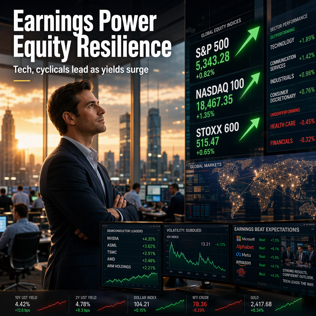 Strong Earnings Cycle Drives Equity Resilience Amid Yield Surge, Tech Outperforms