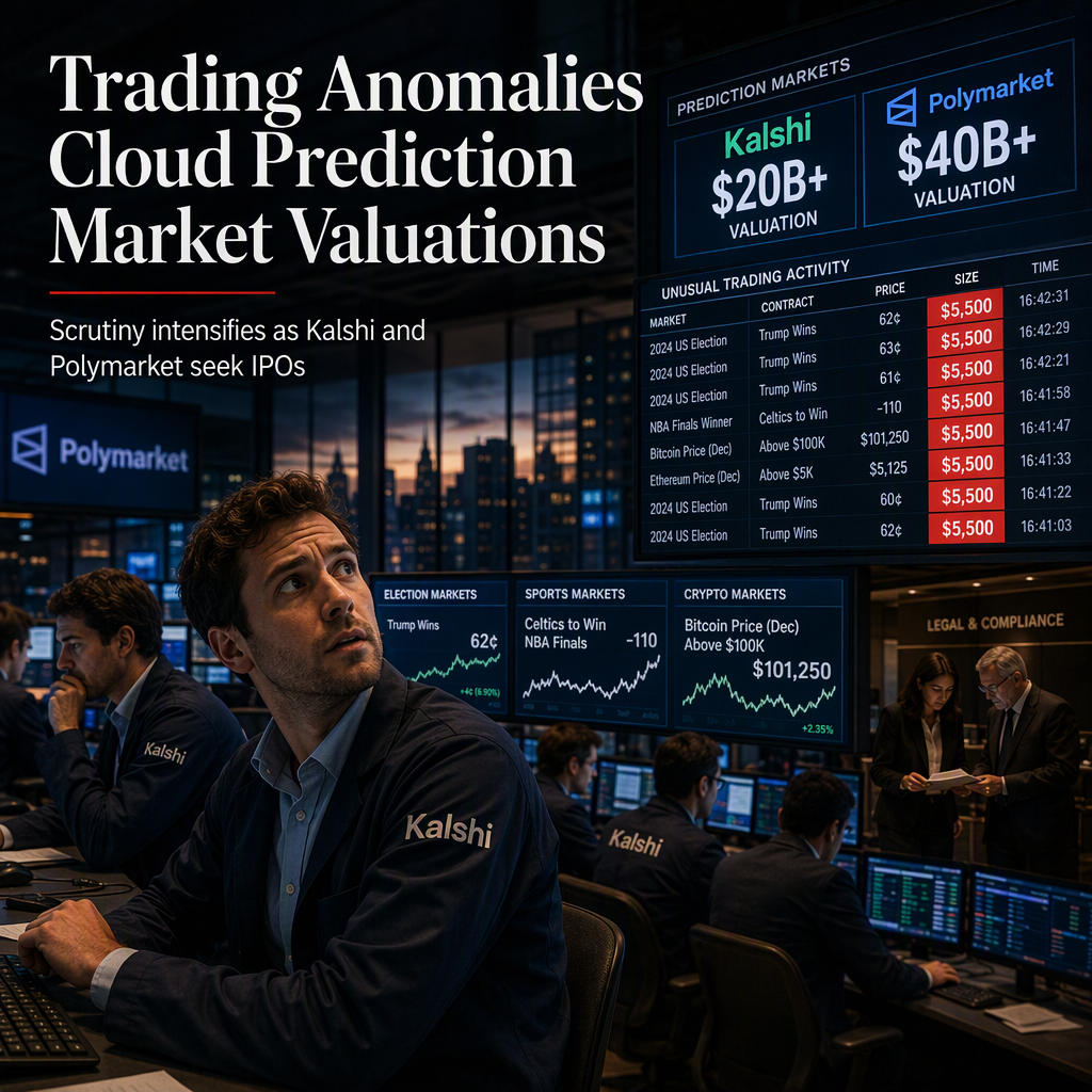 Unusual Trading Patterns on Kalshi and Polymarket Spark Market Integrity Concerns Amid Soaring Valuations