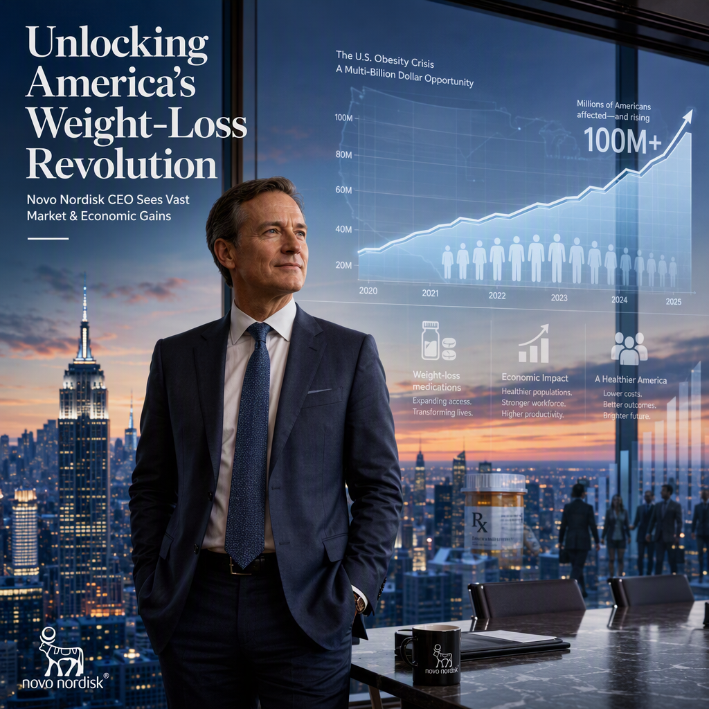 Novo Nordisk CEO Highlights Untapped Potential for Weight-Loss Drugs Amid U.S. Obesity Crisis