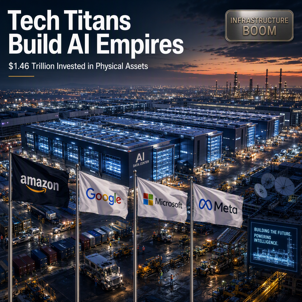 US Tech Giants Accumulate $1.46 Trillion in Physical Assets Amid AI Infrastructure Boom