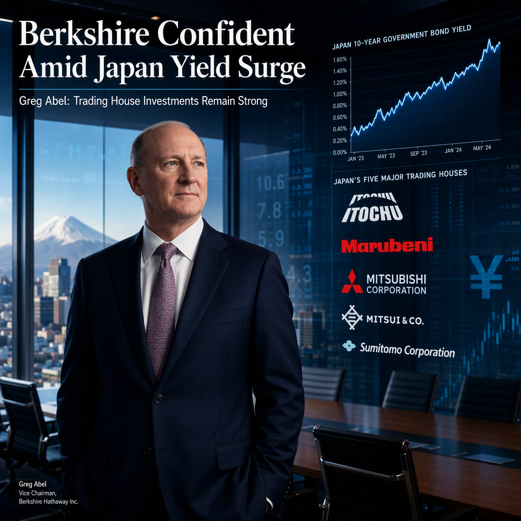 Berkshire Hathaway CEO Greg Abel Downplays Impact of High Japanese Bond Yields on Trading House Investments