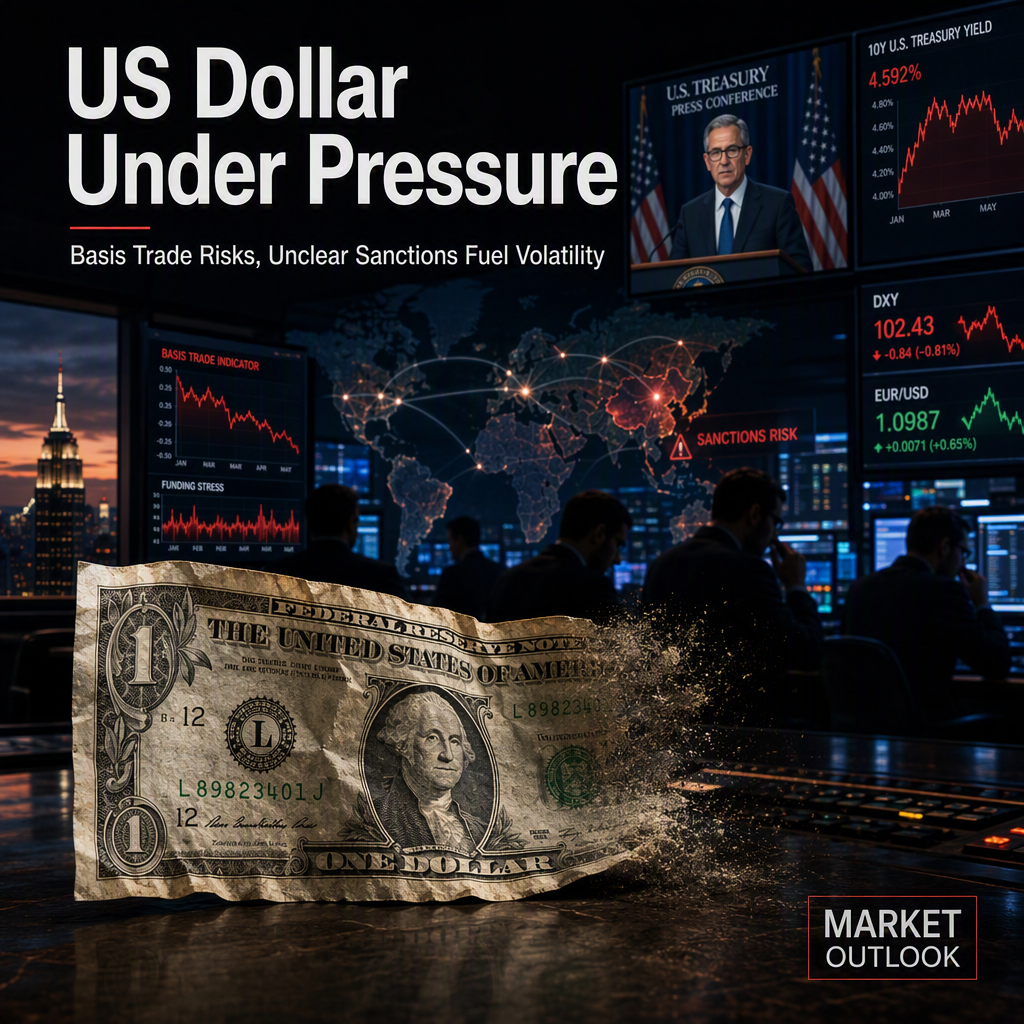 US Dollar Faces Vulnerability Amid Basis Trade Risks and Uncertain Sanctions