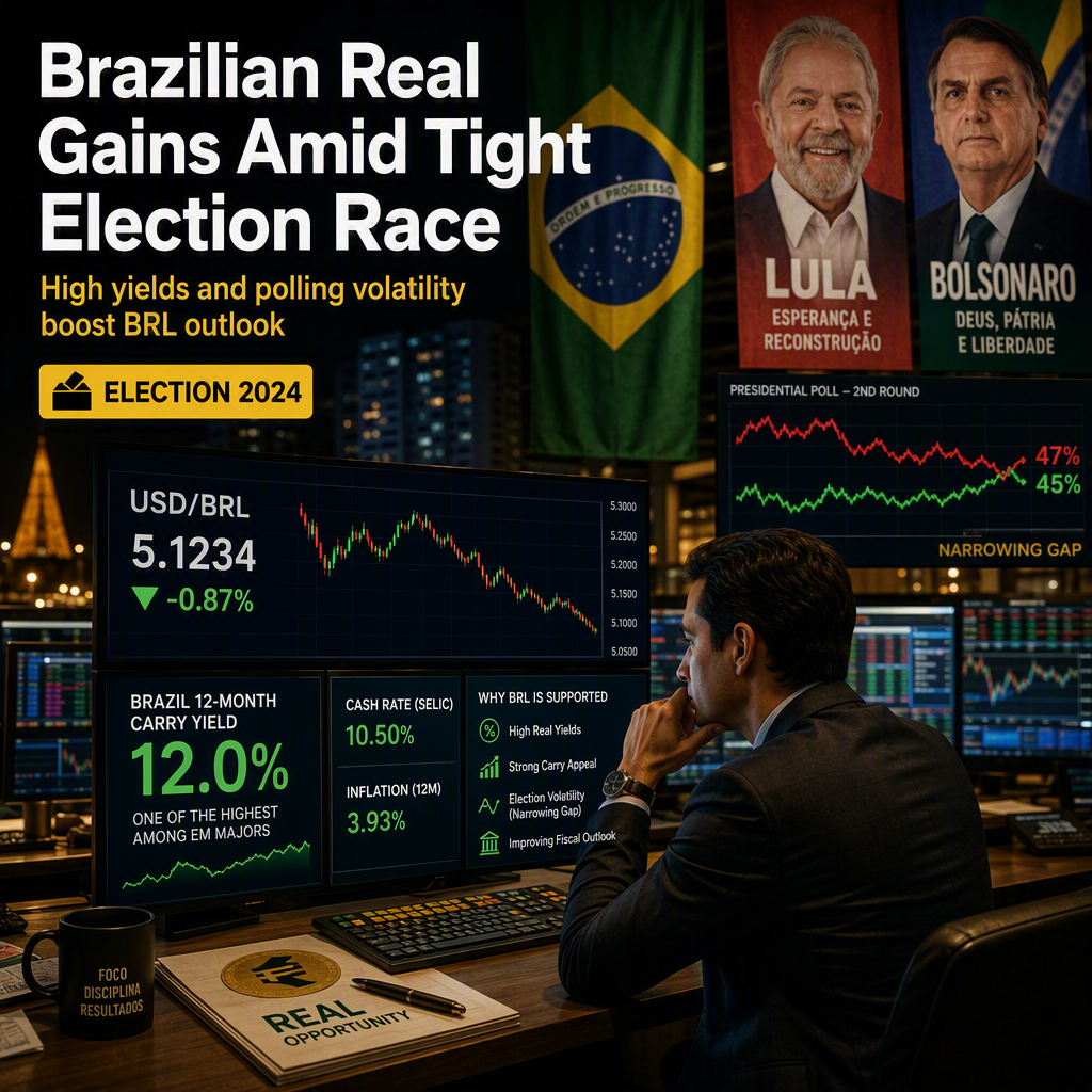 Brazilian Real Supported by Narrowing Election Polls and High Carry, Says ING