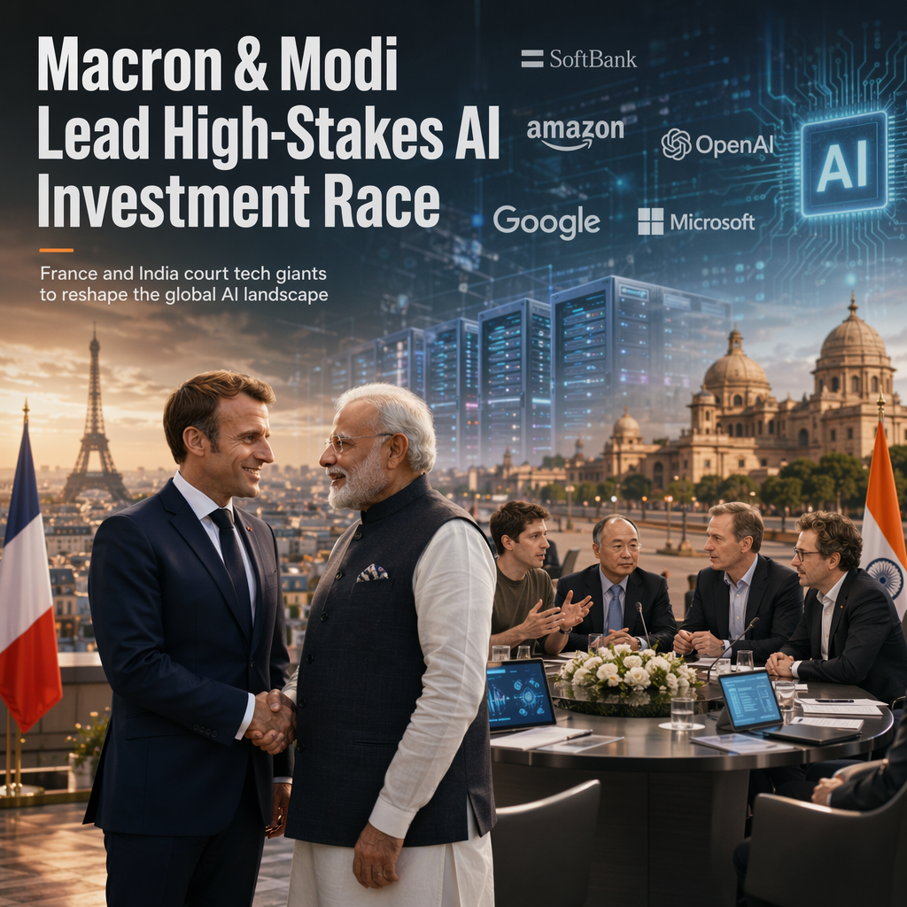 Macron and Modi Intensify Efforts to Attract Major AI Investments from Global Tech Leaders