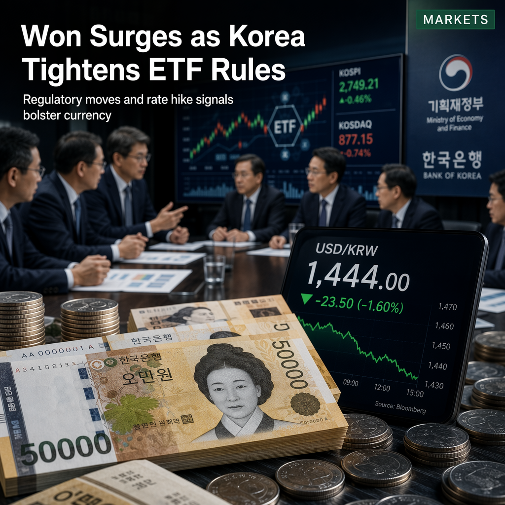 South Korean Won Strengthens as Authorities Tighten ETF Rules and Signal Further Rate Hikes