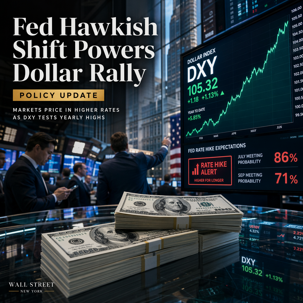 Fed's Hawkish Shift Lifts US Dollar as Markets Price in Higher Rates