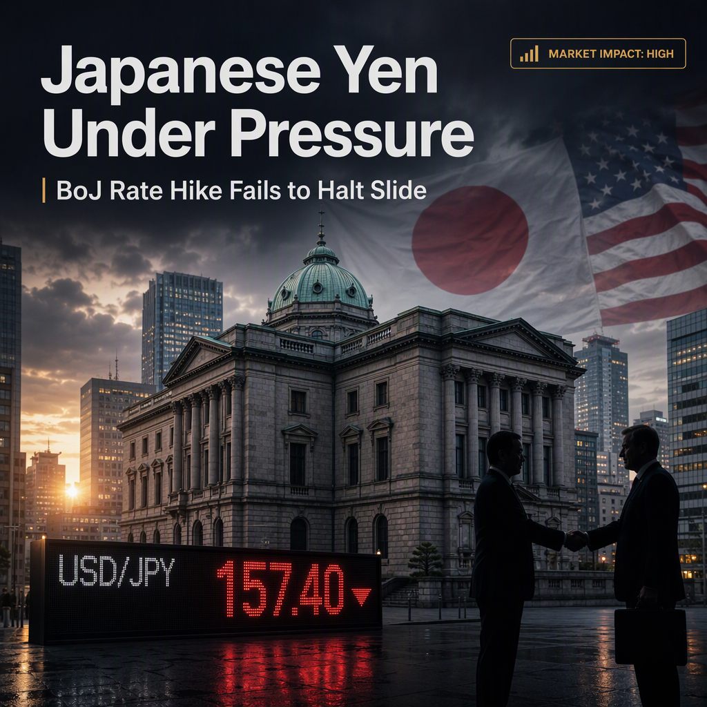 Japanese Yen Weakens Despite BoJ Rate Hike Amid US-Japan Intervention Talks