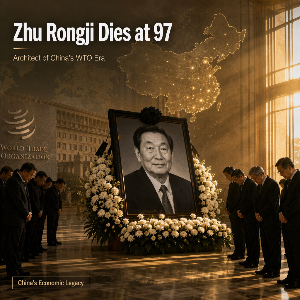 Former Chinese Premier Zhu Rongji, Architect of WTO Entry, Dies at 97