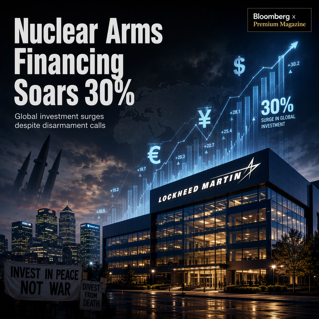 Global Financing for Nuclear Arms Makers Surges 30% Amid Rising Geopolitical Tensions