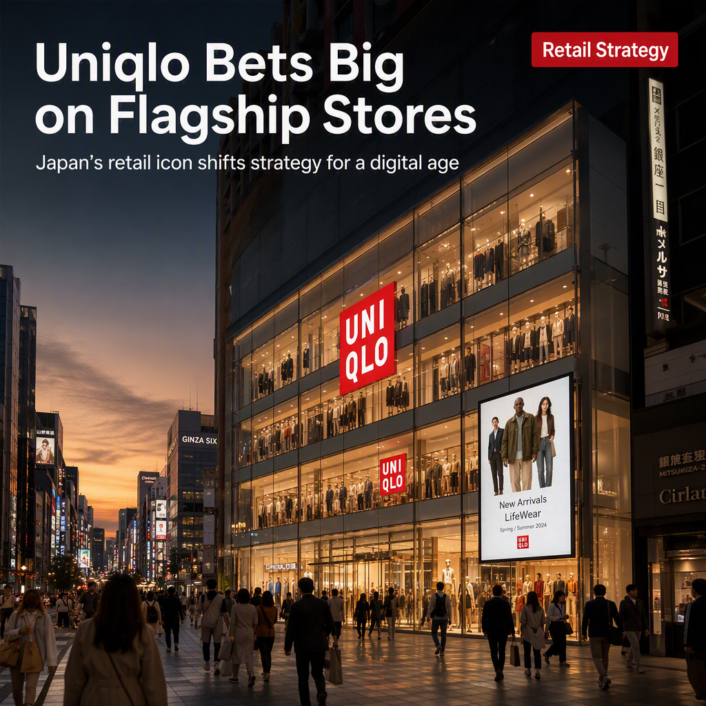 Uniqlo to Double Flagship Stores in Japan, Shifting Focus from Standard Outlets