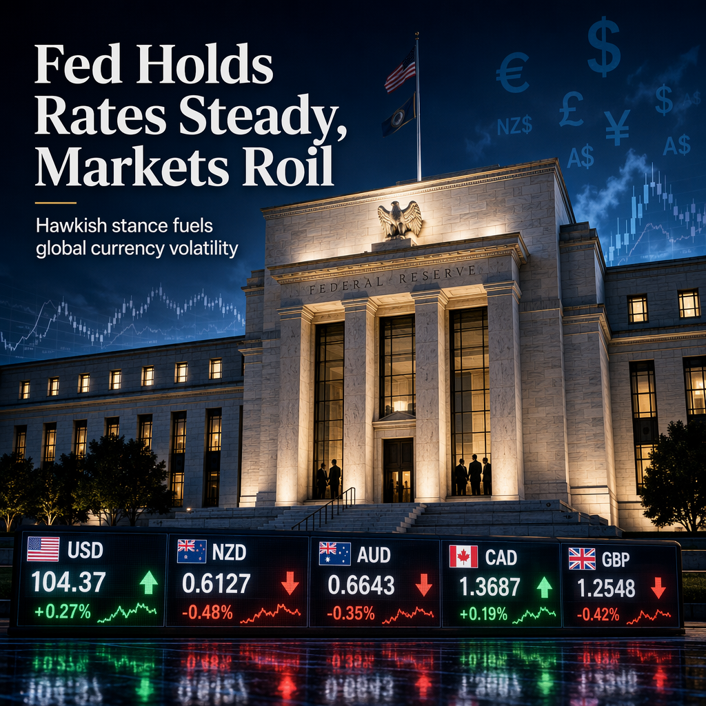 US Federal Reserve Holds Rates Steady with Hawkish Tone, Fuels Volatility Across Major Currencies