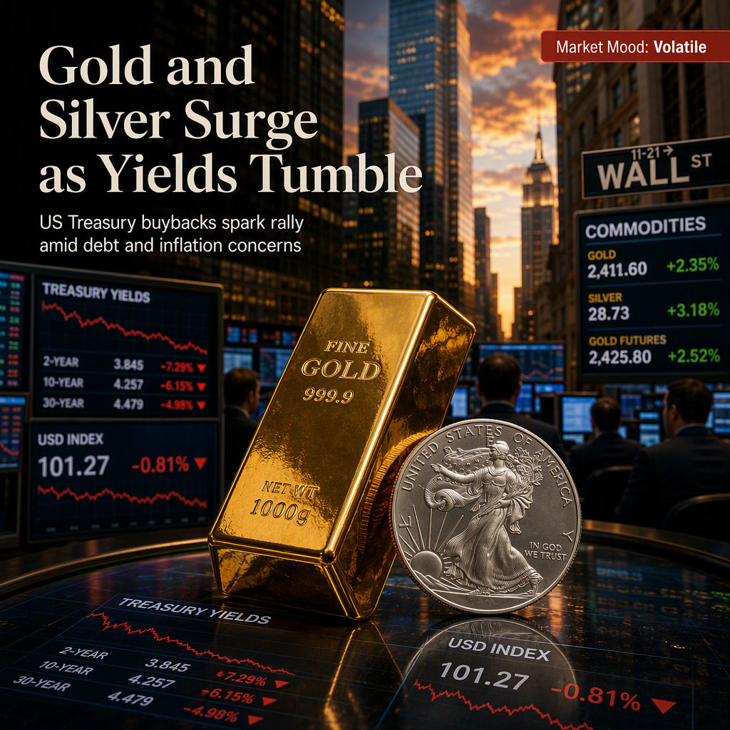 US Treasury Buyback Plans Trigger Precious Metals Rally Amid Yield Volatility