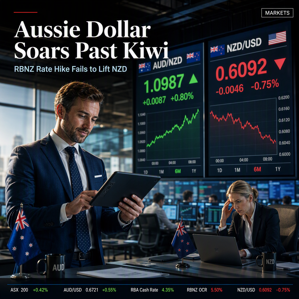 Australian Dollar Hits Multi-Month High Against Kiwi as RBNZ Hikes Rates, NZD Slumps