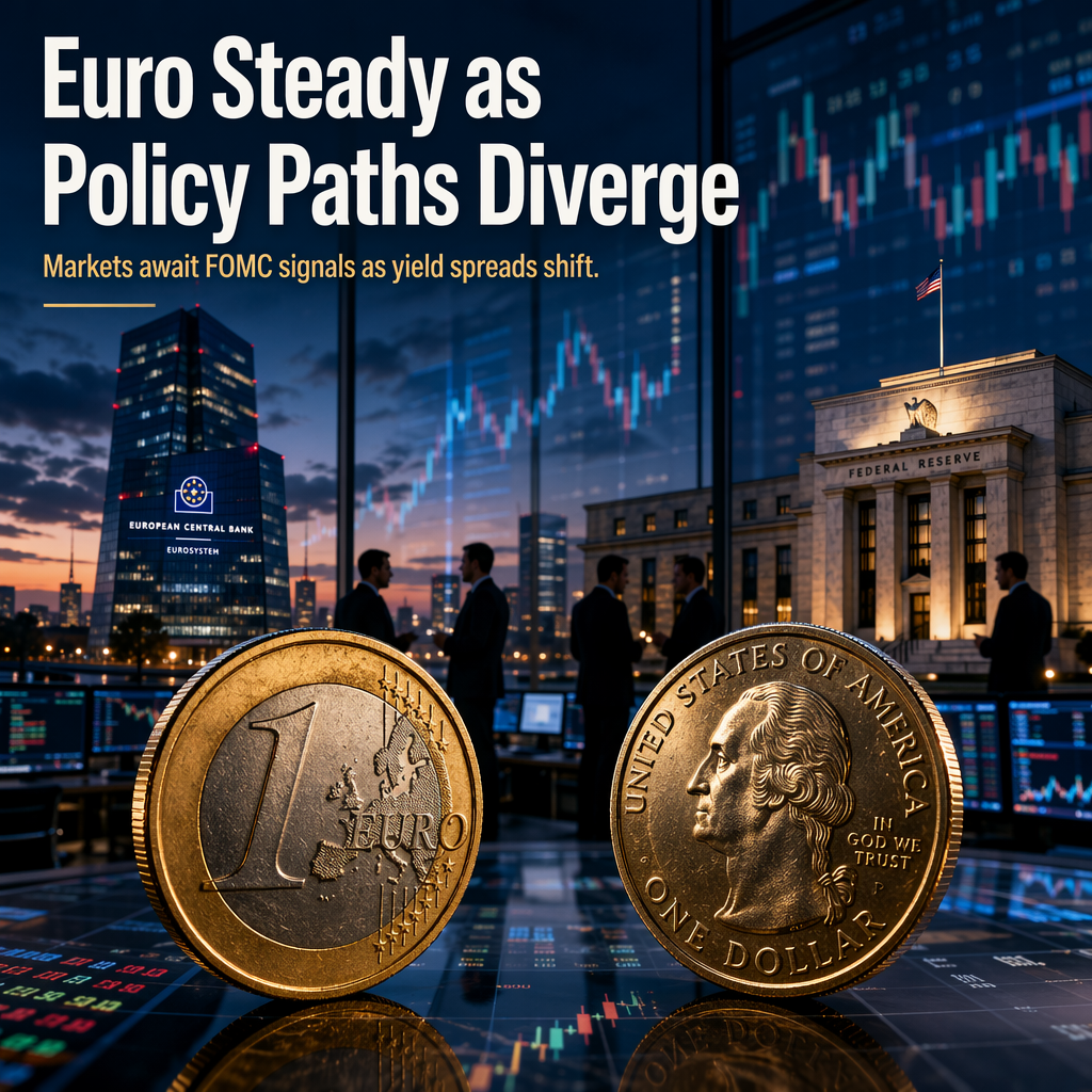 Euro Holds Steady as Traders Weigh Fed and ECB Policy Paths Amid Shifting Yield Spreads