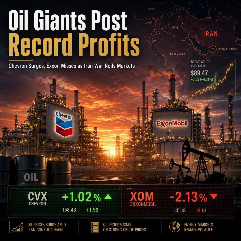 ExxonMobil and Chevron Report Soaring Q2 Profits Amid Oil Price Surge Driven by Iran War