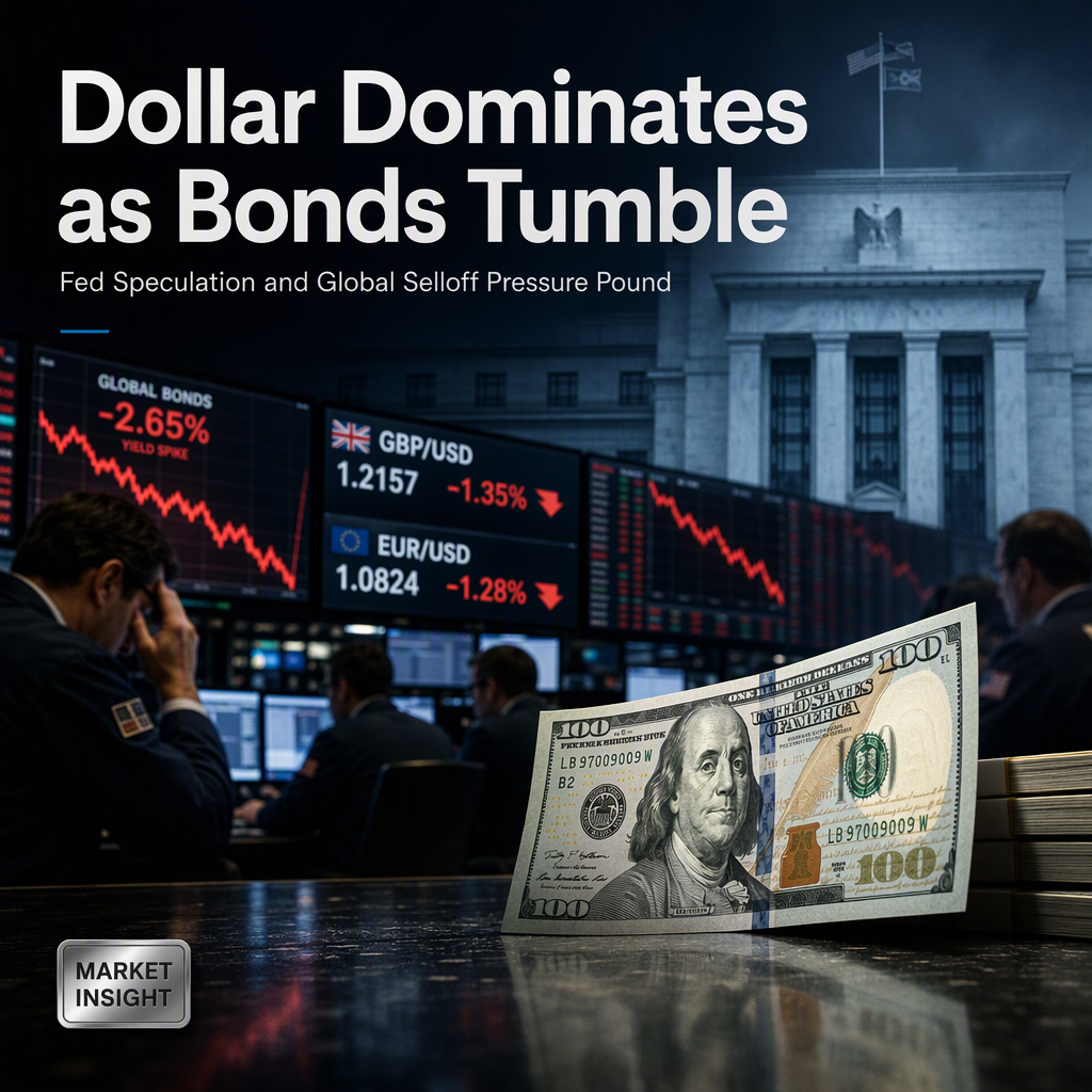 US Dollar Strengthens Amid Global Bond Selloff and Fed Rate Speculation