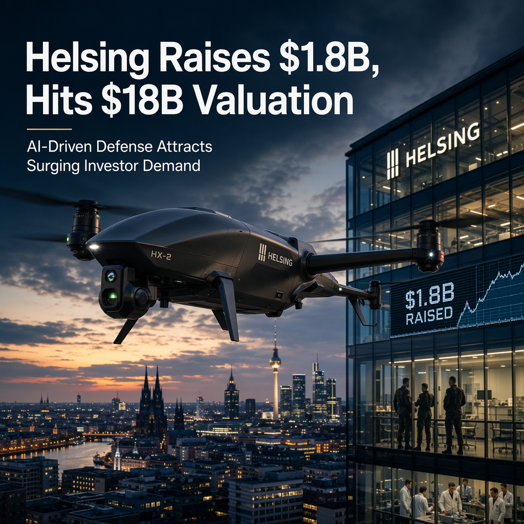 European Defense Startup Helsing Raises $1.8 Billion, Achieves $18 Billion Valuation Amid Surging Investor Demand