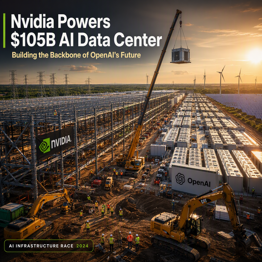 Nvidia Commits Up to $105 Billion to Finance OpenAI’s Massive Ohio Data Center