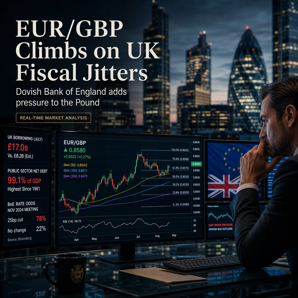 EUR/GBP Edges Higher Amid UK Fiscal Concerns and Dovish Bank of England Outlook