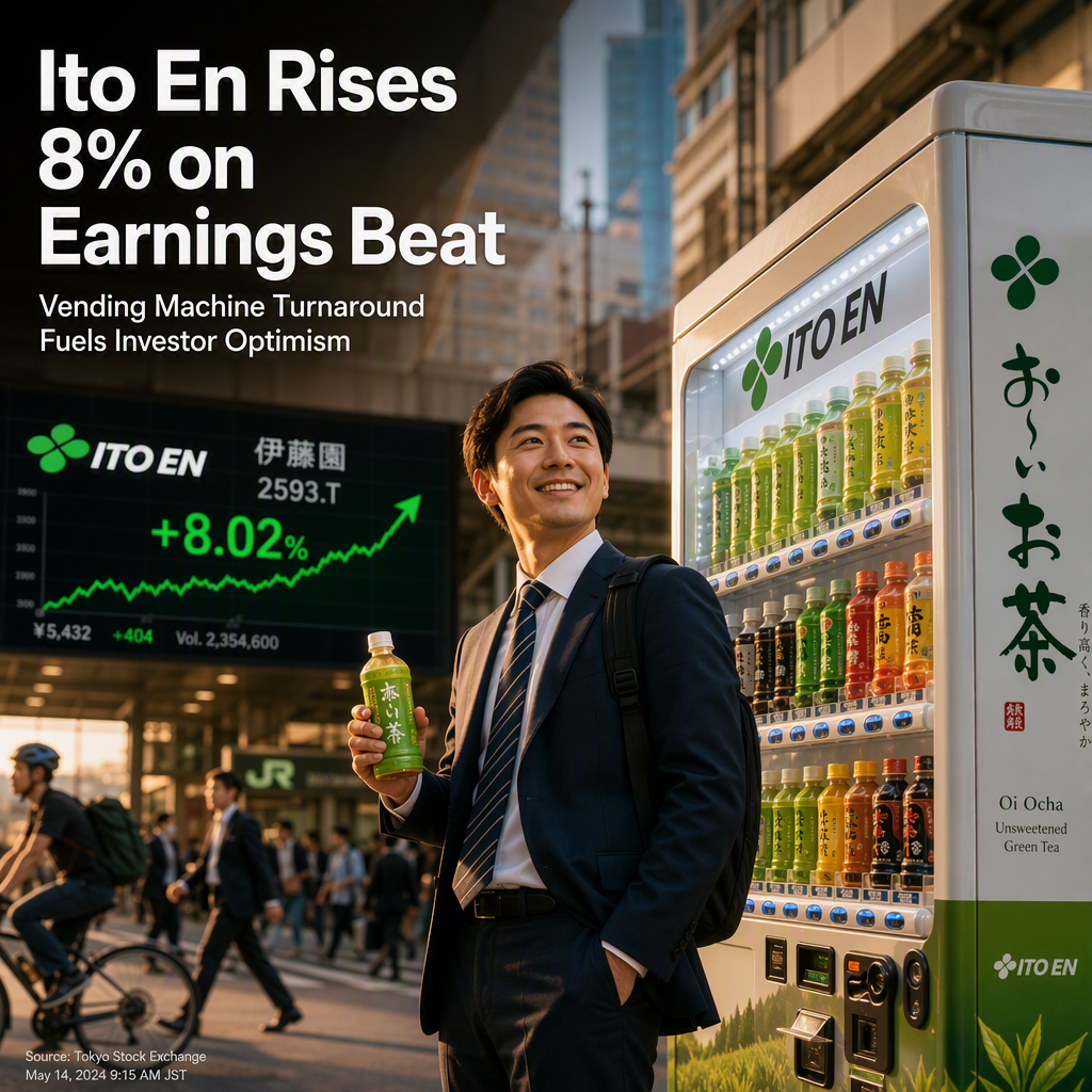 Ito En Shares Surge 8% After Strong Q1 Earnings and Vending Machine Turnaround