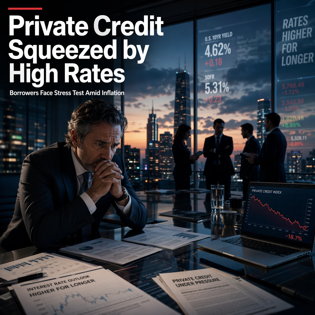 Private Credit Sector Faces Stress Test as Higher-for-Longer Rates Squeeze Borrowers