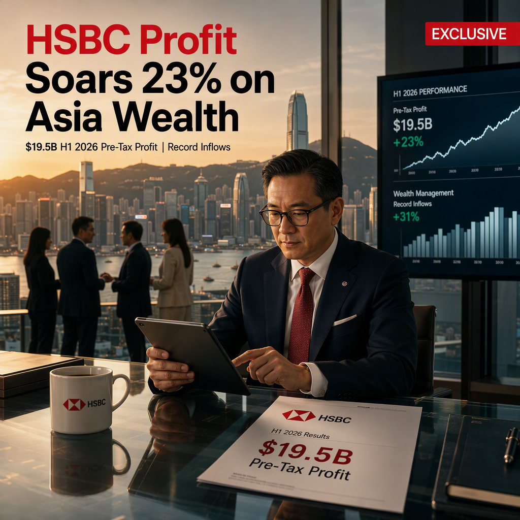 HSBC Reports 23% Surge in H1 2026 Profit, Driven by Asia Wealth Management