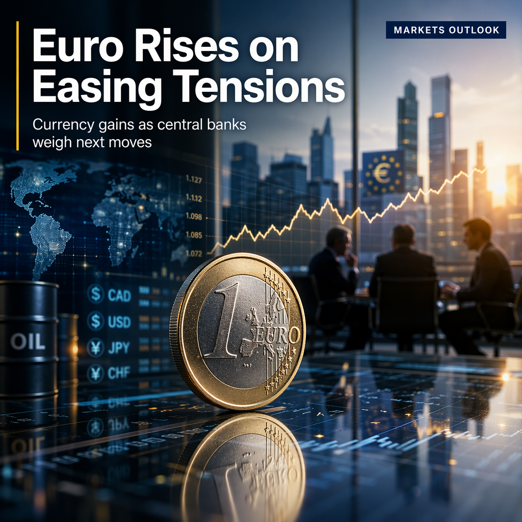 Euro Strengthens Amid Middle East Tensions and Central Bank Policy Uncertainty