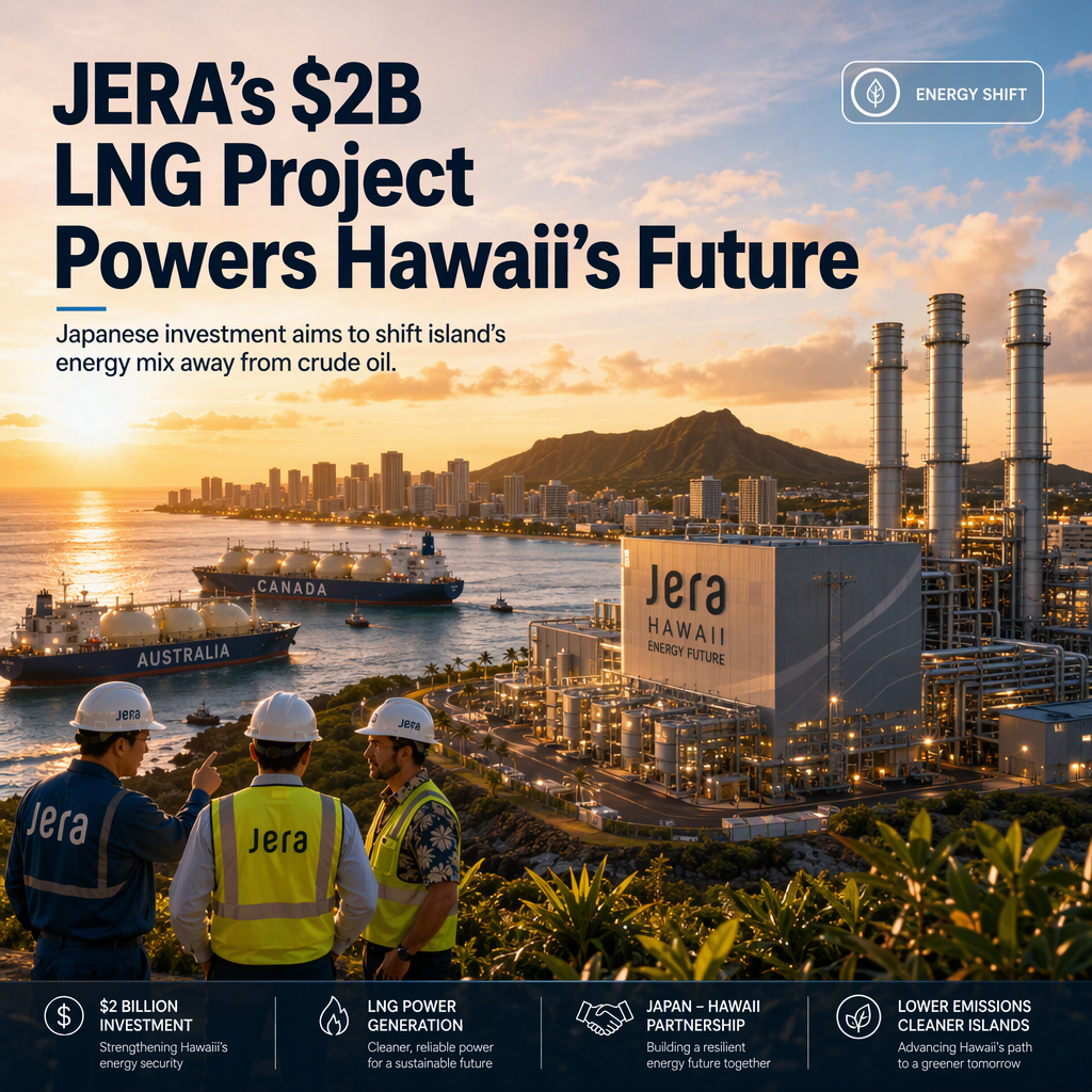 Japan's JERA Proposes $2 Billion LNG Power Project to Transform Hawaii's Energy Mix