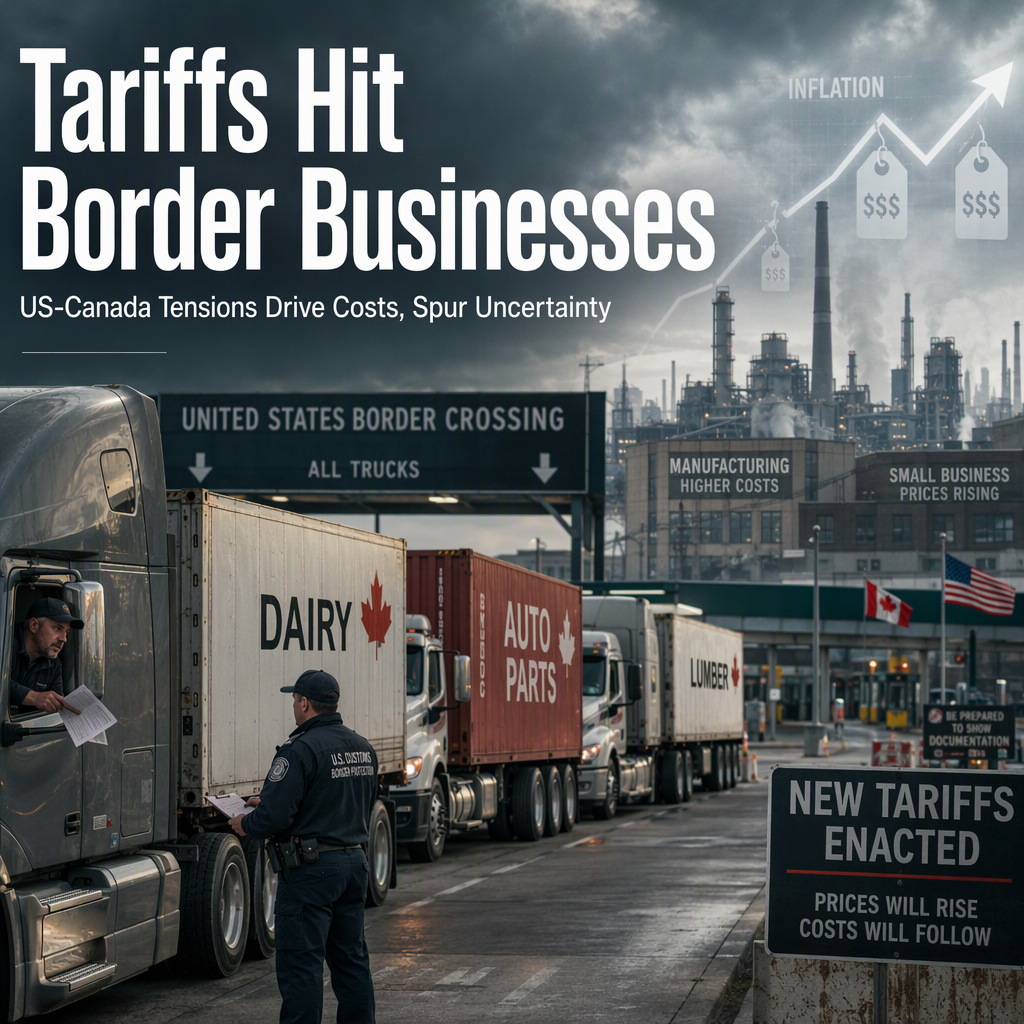 US Imposes New Tariffs on Canadian Goods, Raising Costs for American Businesses Amid USMCA Uncertainty