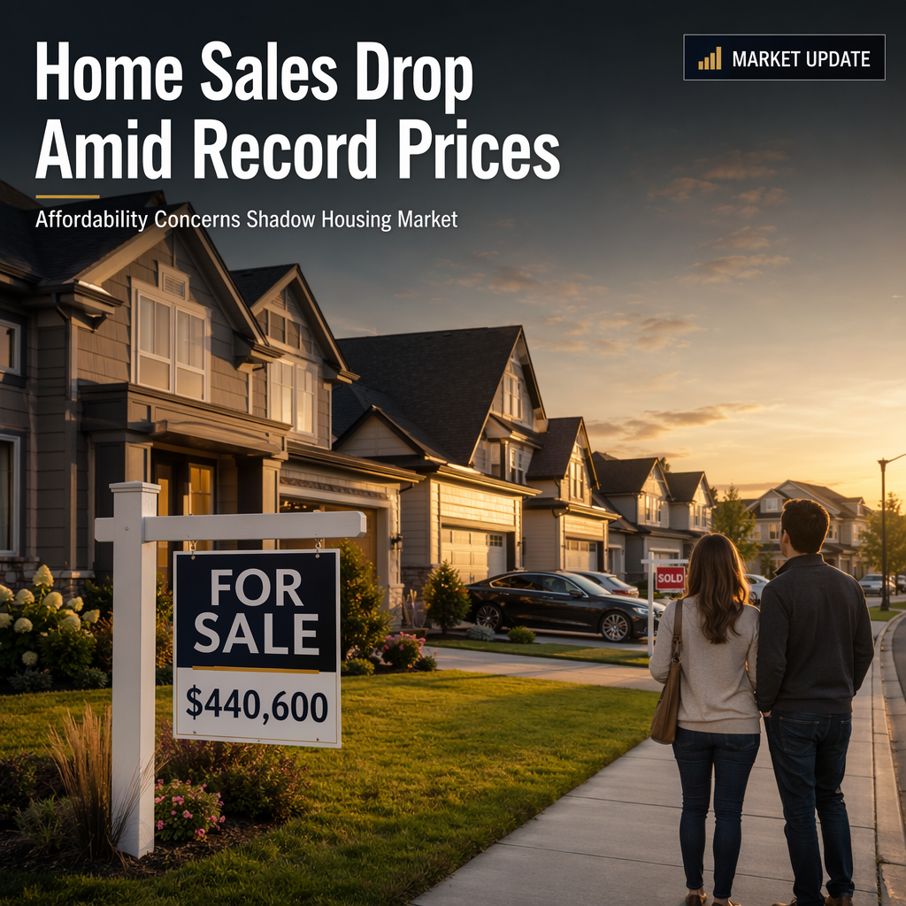 U.S. June Home Sales Fall Despite Record-High Prices, Affordability Concerns Persist