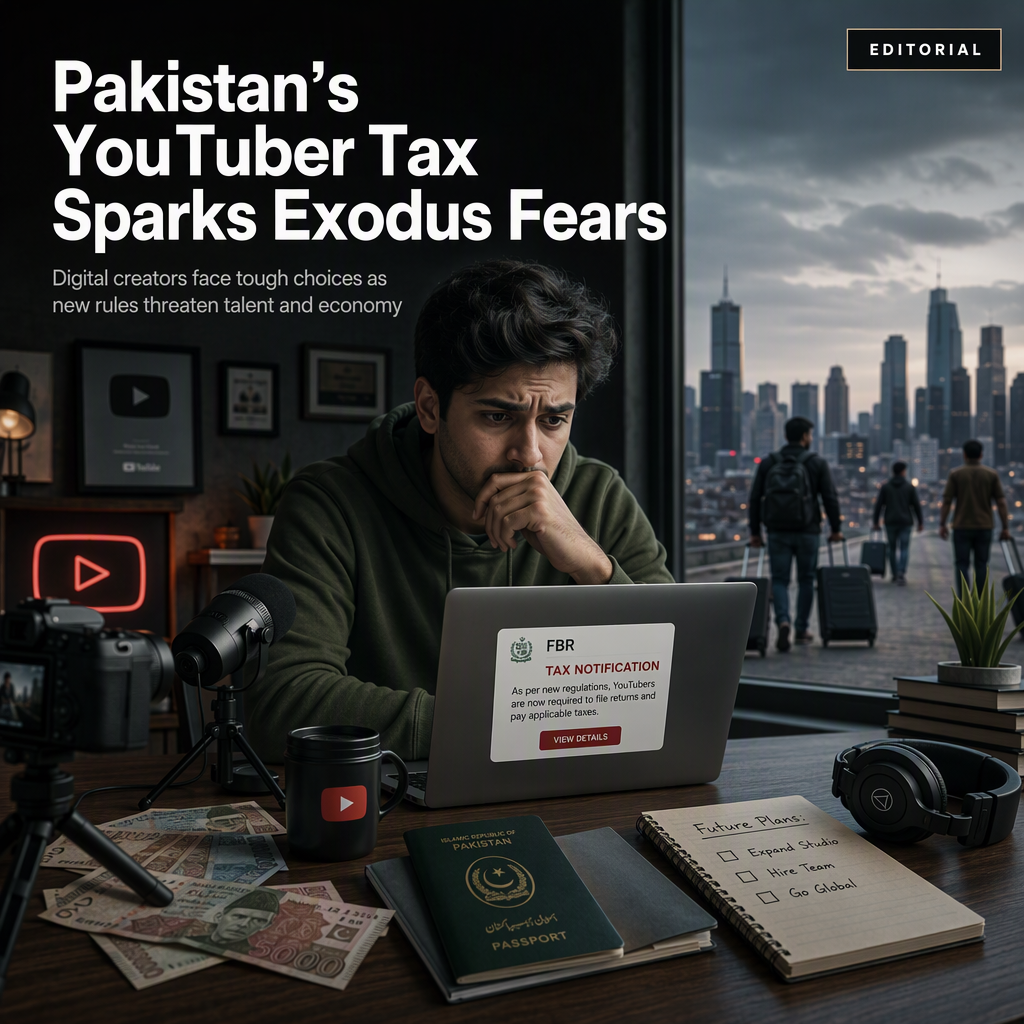 Pakistan's New YouTuber Tax Spurs Fears of Talent Exodus and Digital Economy Setback