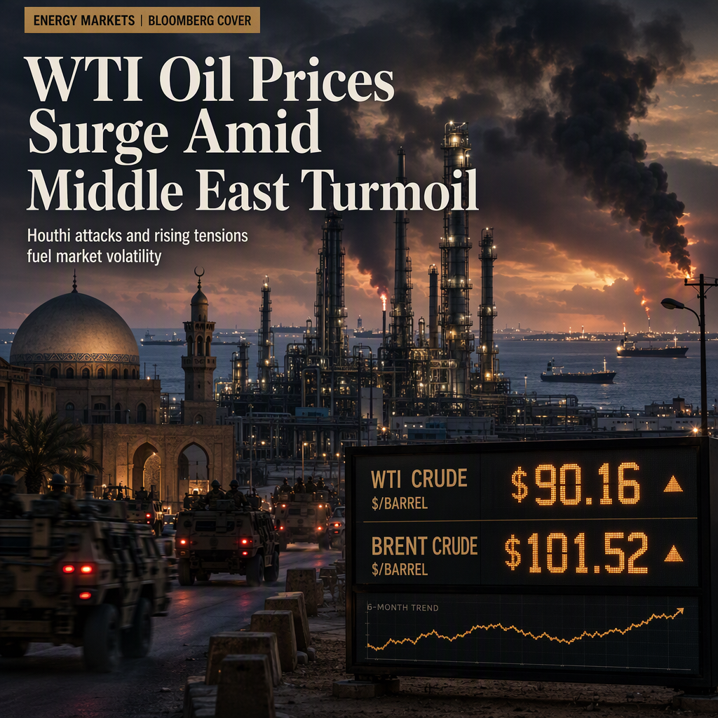 WTI Oil Prices Edge Higher Amid Houthi Attacks on Saudi Arabia and Rising Geopolitical Tensions