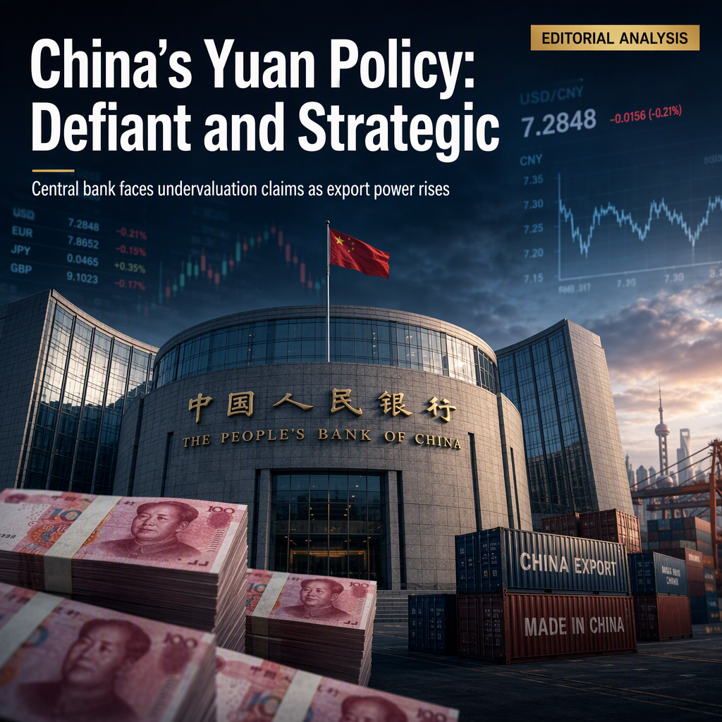 PBoC Defends Yuan Policy Amid Undervaluation Debate and Export Strength