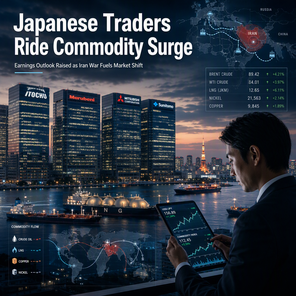 Japanese Trading Houses Boost Earnings Outlook as Iran War Drives Commodity Surge