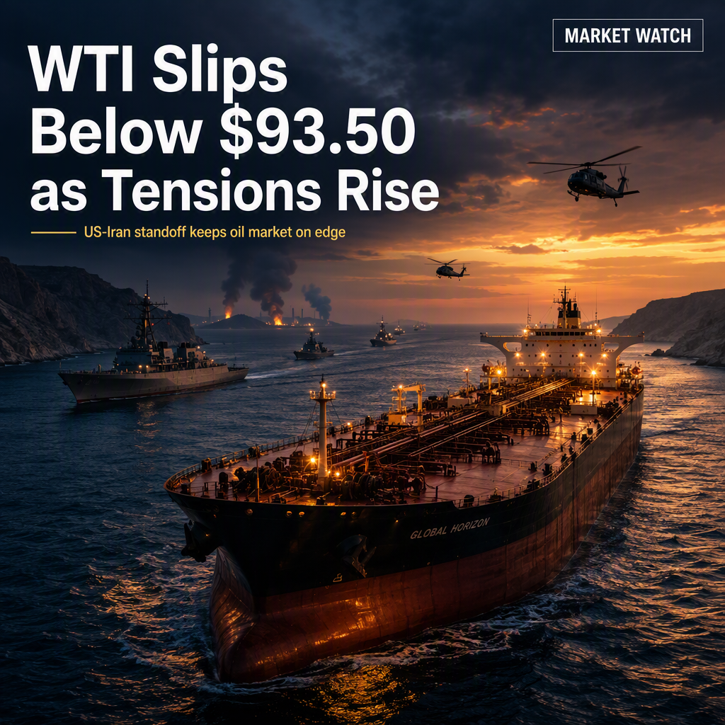WTI Dips Below $93.50 Amid Profit-Taking, US-Iran Tensions Keep Oil Market Tight