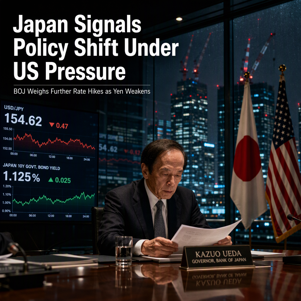 Japan Signals Shift Away from Reflation Amid US Pressure as BOJ Considers Further Rate Hikes