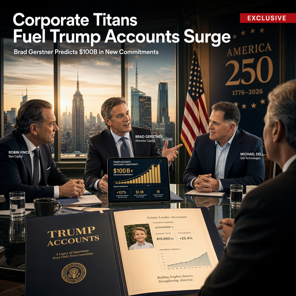 Corporate America Rallies Behind Trump Accounts, Brad Gerstner Predicts $100B in New Commitments