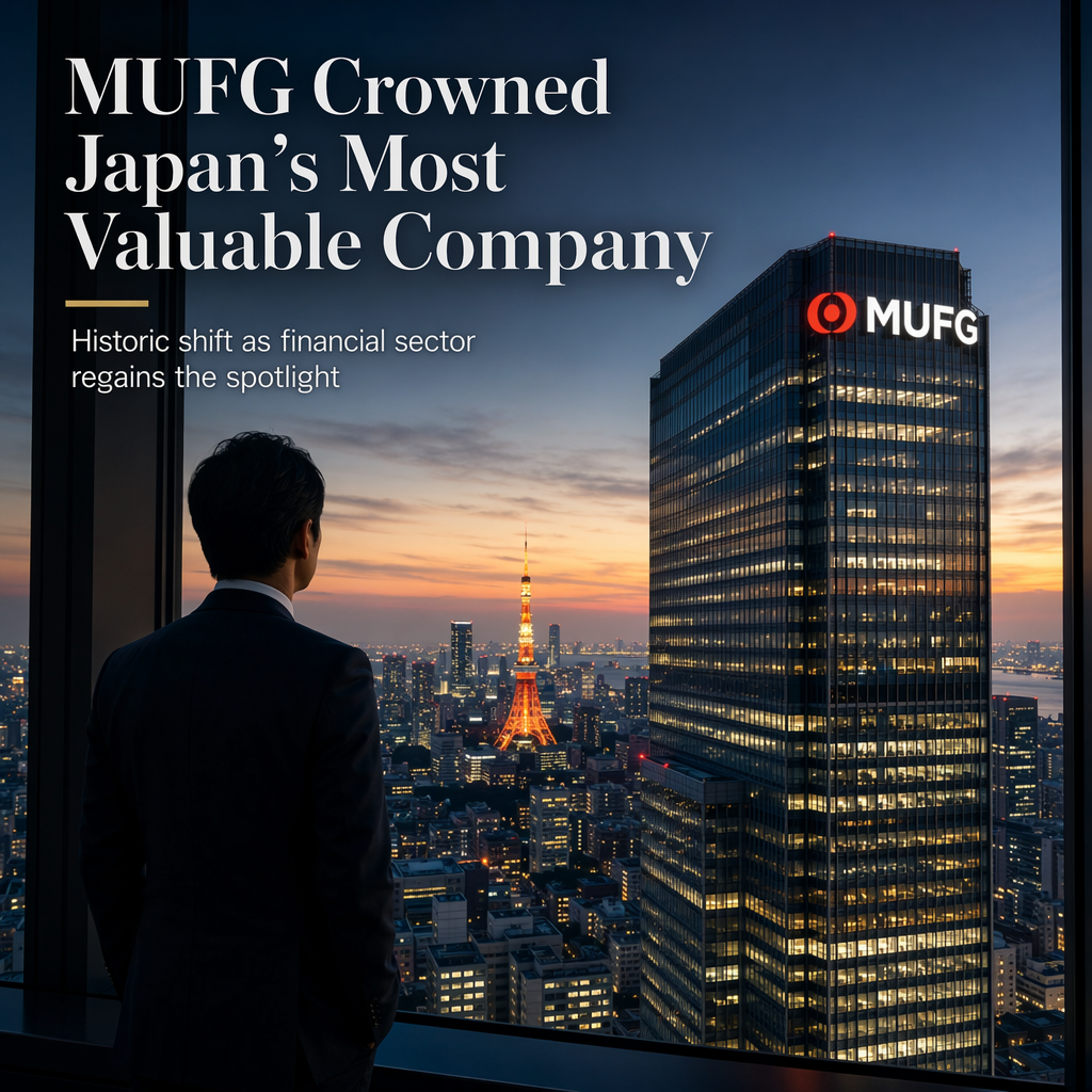 MUFG Becomes Japan's Most Valuable Company for the First Time in History