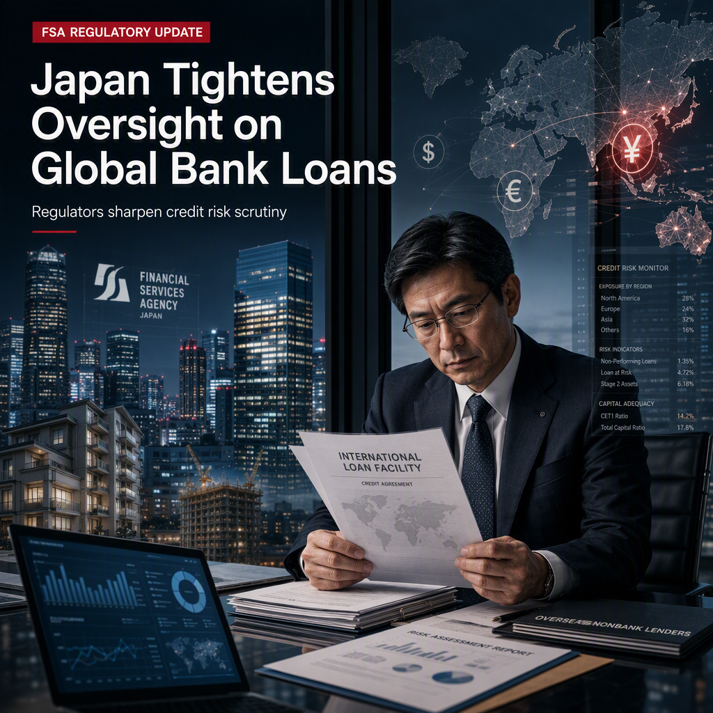 Japan's Financial Services Agency to Intensify Oversight of Bank Loans to Overseas Nonbank Lenders