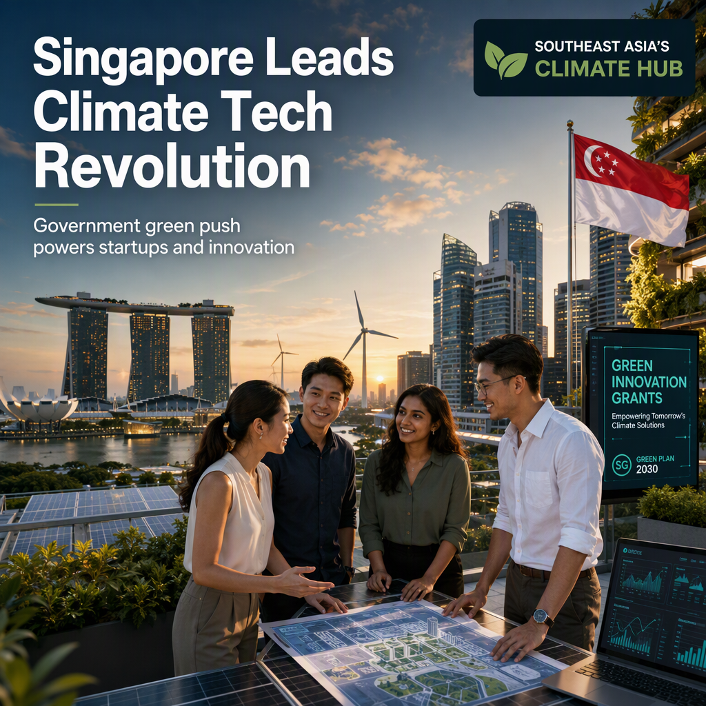 Singapore Emerges as Southeast Asia’s Climate Tech Powerhouse Amid Government Green Push