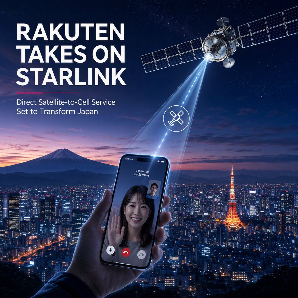 Rakuten Partners with AST SpaceMobile to Launch Direct Satellite-to-Cell Service in Japan, Challenging Starlink