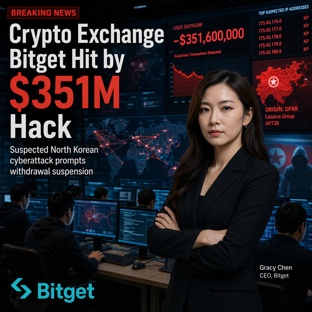 Bitget Suspects North Korean Hackers in $351.6 Million Crypto Breach, Withdrawals Suspended