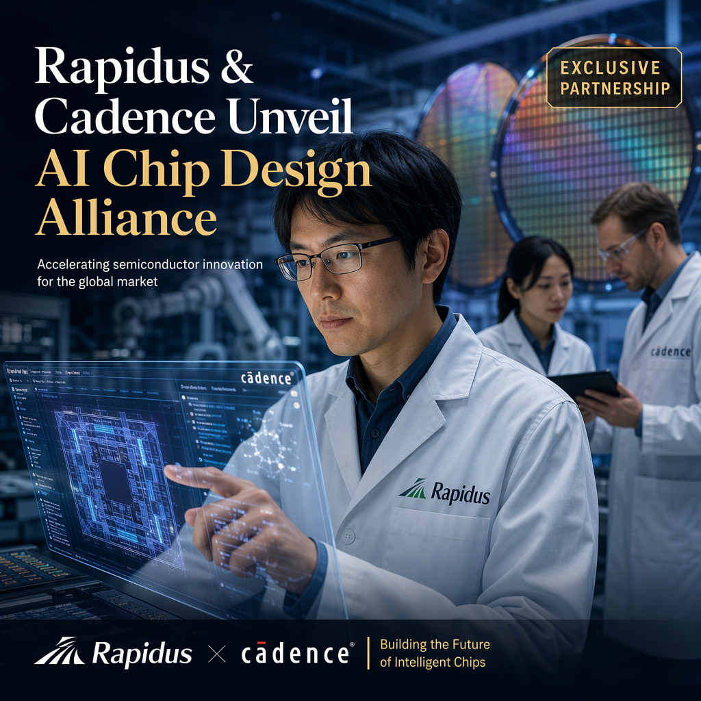 Rapidus and Cadence Forge Partnership to Advance AI-Driven Chip Design Tools